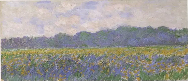 Field of Yellow Irises at Giverny, by Claude Monet