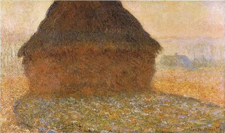 Grainstack in Sunlight, by Claude Monet