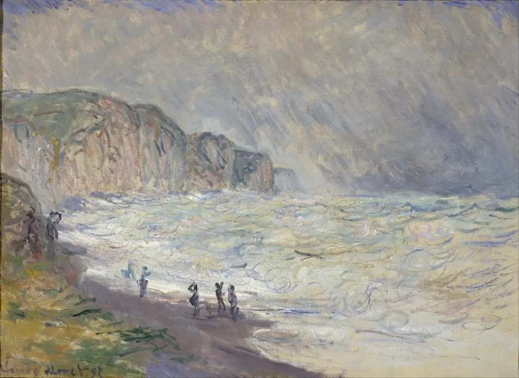 Heavy Sea at Pourville, by Claude Monet