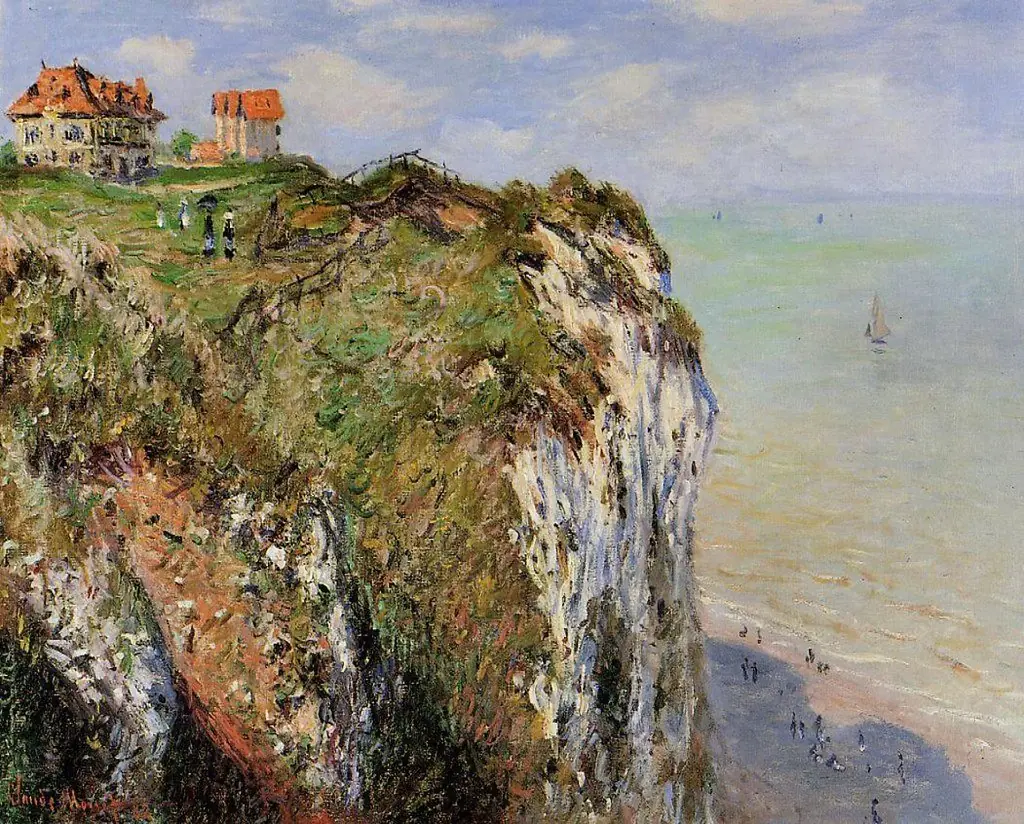 La Falaise à Dieppe, by Claude Monet