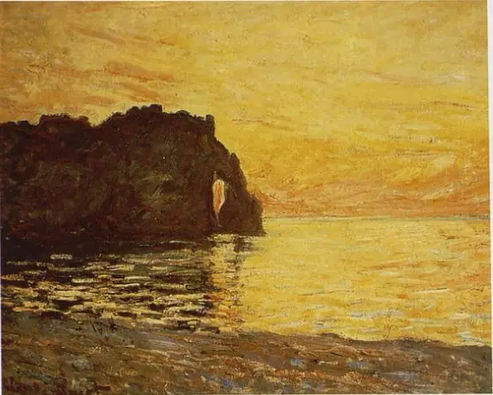 La Manne-Porte, Etretat, by Claude Monet