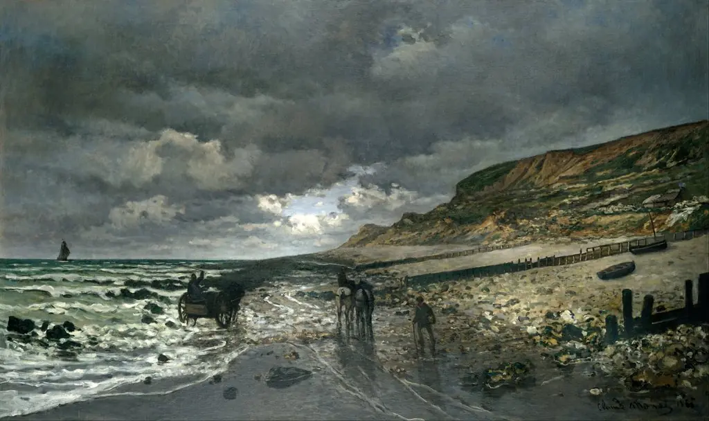La Pointe de la Hève at Low Tide, by Claude Monet
