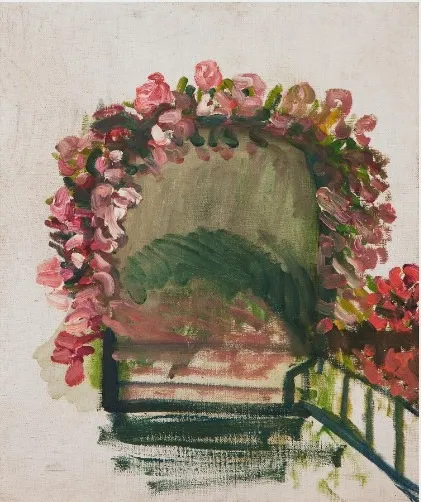Les arceaux de roses, Giverny, by Claude Monet, oil, 1912