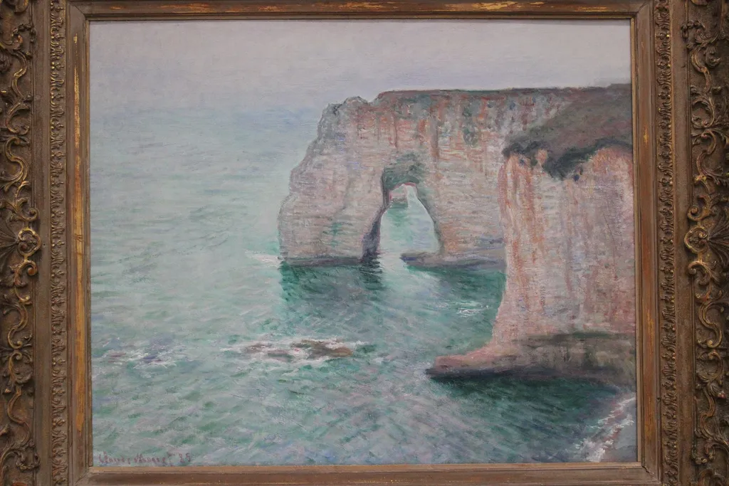 Manne-Porte, Étretat, by Claude Monet, oil, 1893