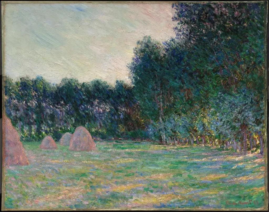 Meadow with Haystacks near Giverny, by Claude Monet