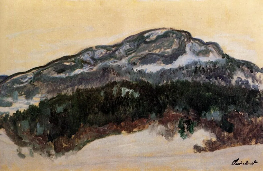 Mount Kolsaas in Norway, by Claude Monet, oil, 1898