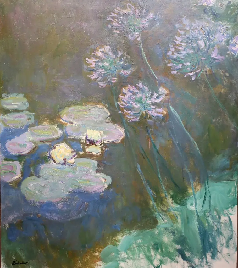Nymphéas et Agapanthes, by Claude Monet
