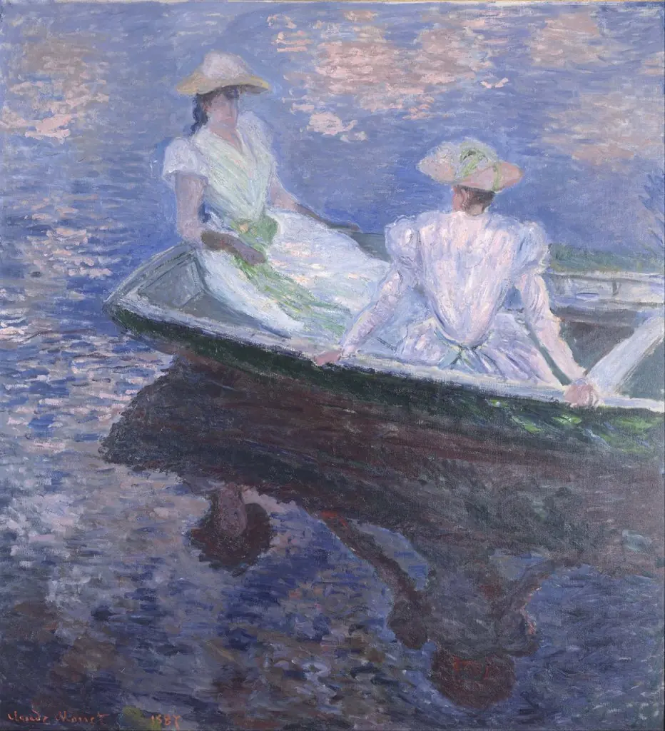 On the Boat, by Claude Monet