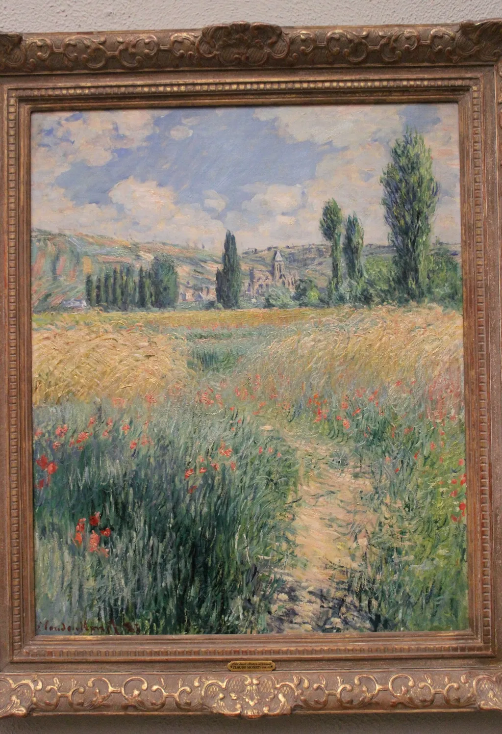 Path on the Island of Saint Martin, Vétheuil, by Claude Monet, oil, 1891