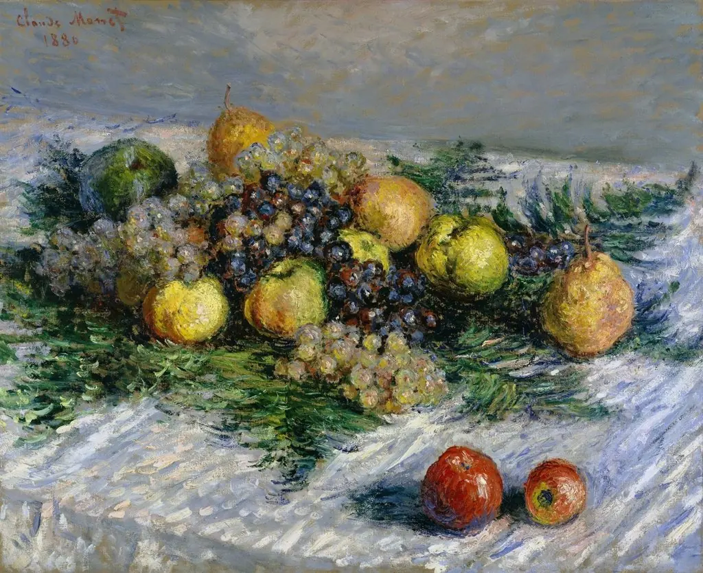 Pears and Grapes, by Claude Monet