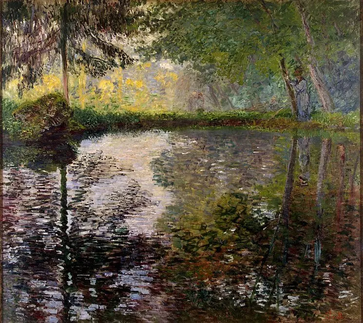Pond at Montgeron, by Claude Monet