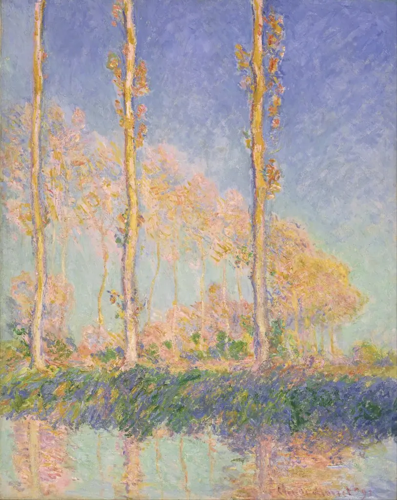 Poplars, by Claude Monet