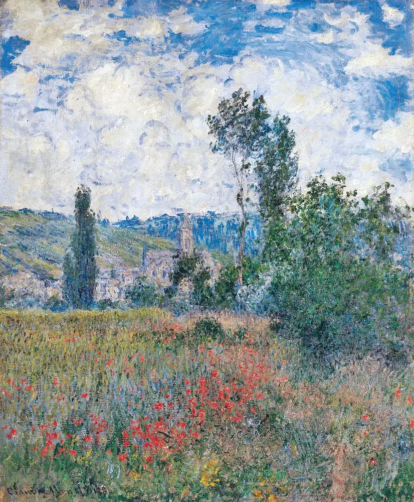 Poppy Field, by Claude Monet