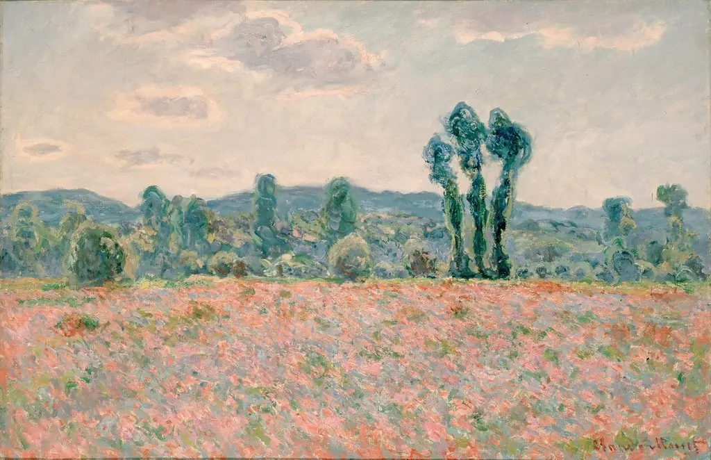 Poppy Field, by Claude Monet