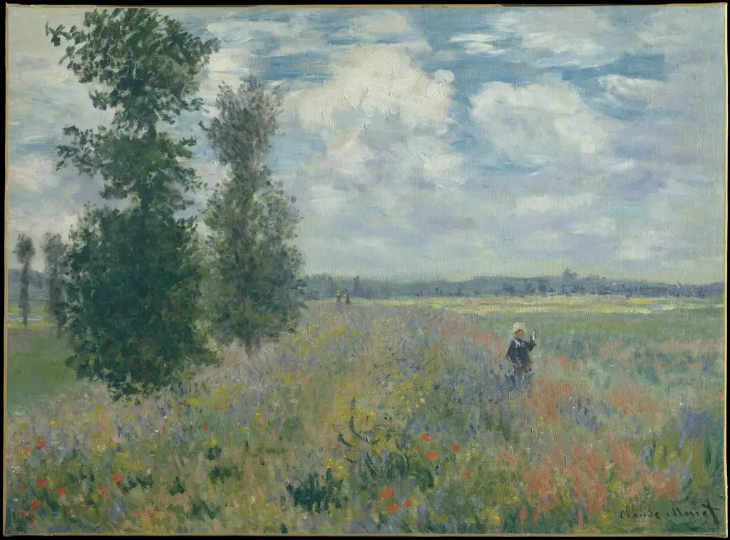 Poppy Fields near Argenteuil, by Claude Monet