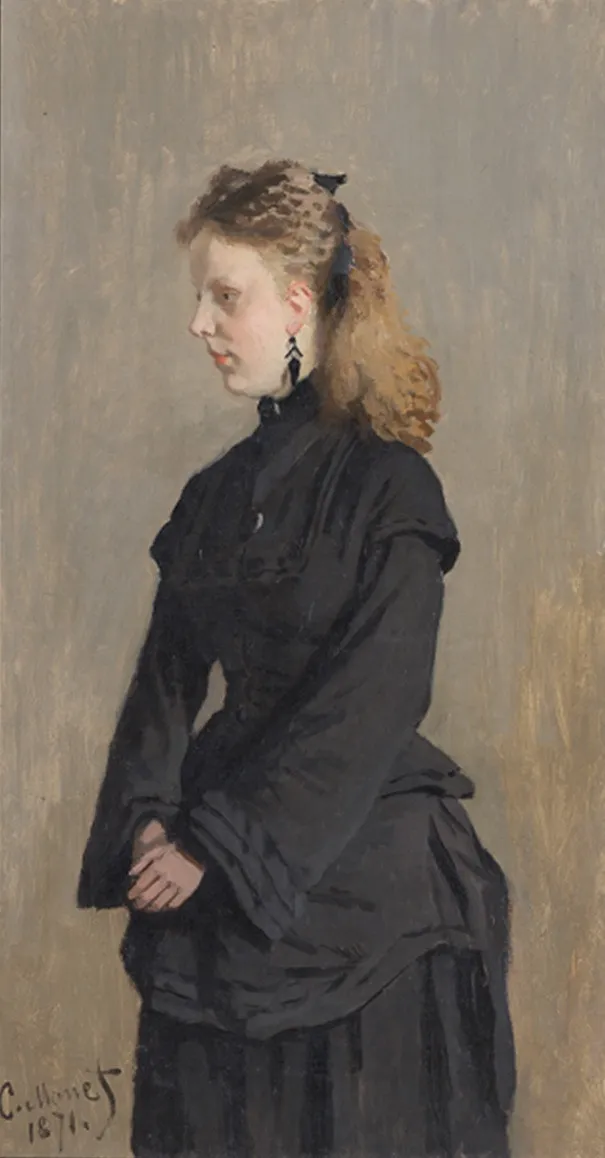 Portrait of Guurtje Van de Stadt, by Claude Monet, oil, 1871
