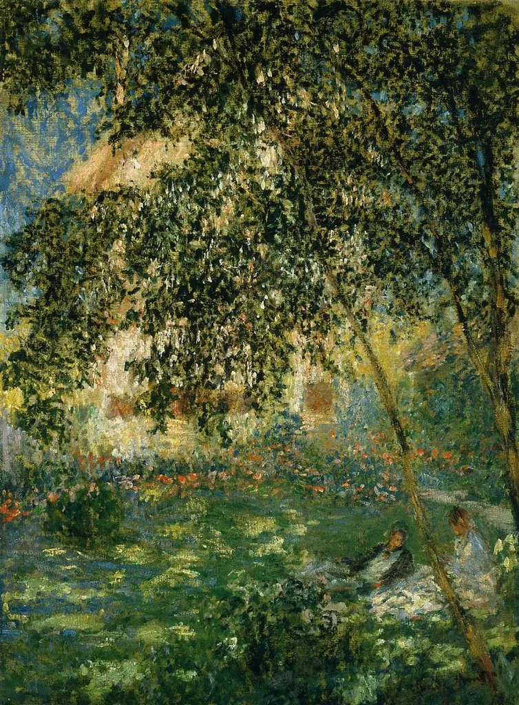 Rest in the garden, Argenteuil, by Claude Monet