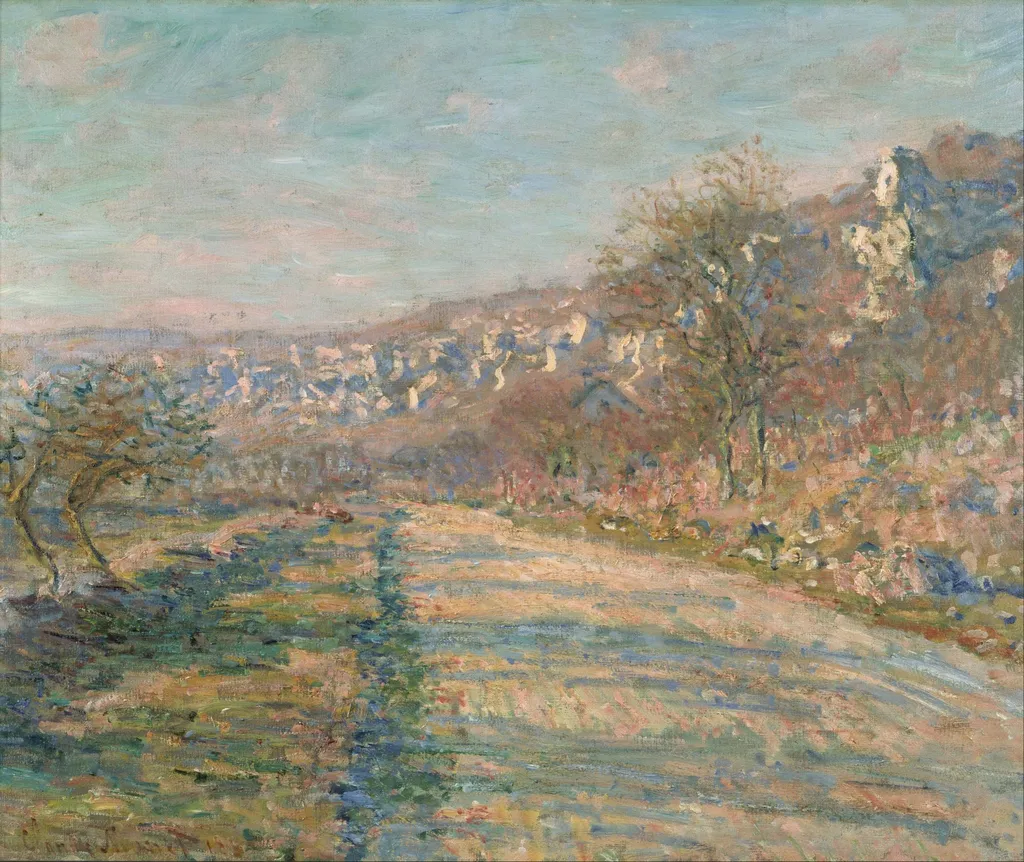 Road of La Roche-Guyon, by Claude Monet, oil, 1890