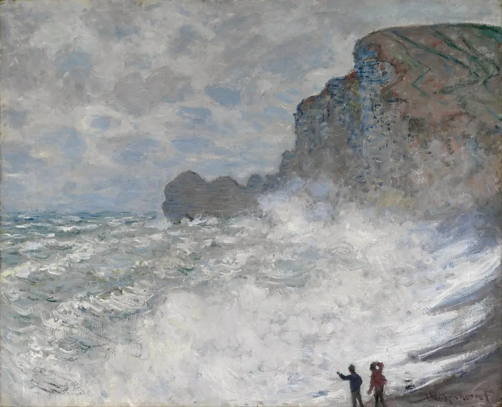 Rough weather at Étretat, by Claude Monet