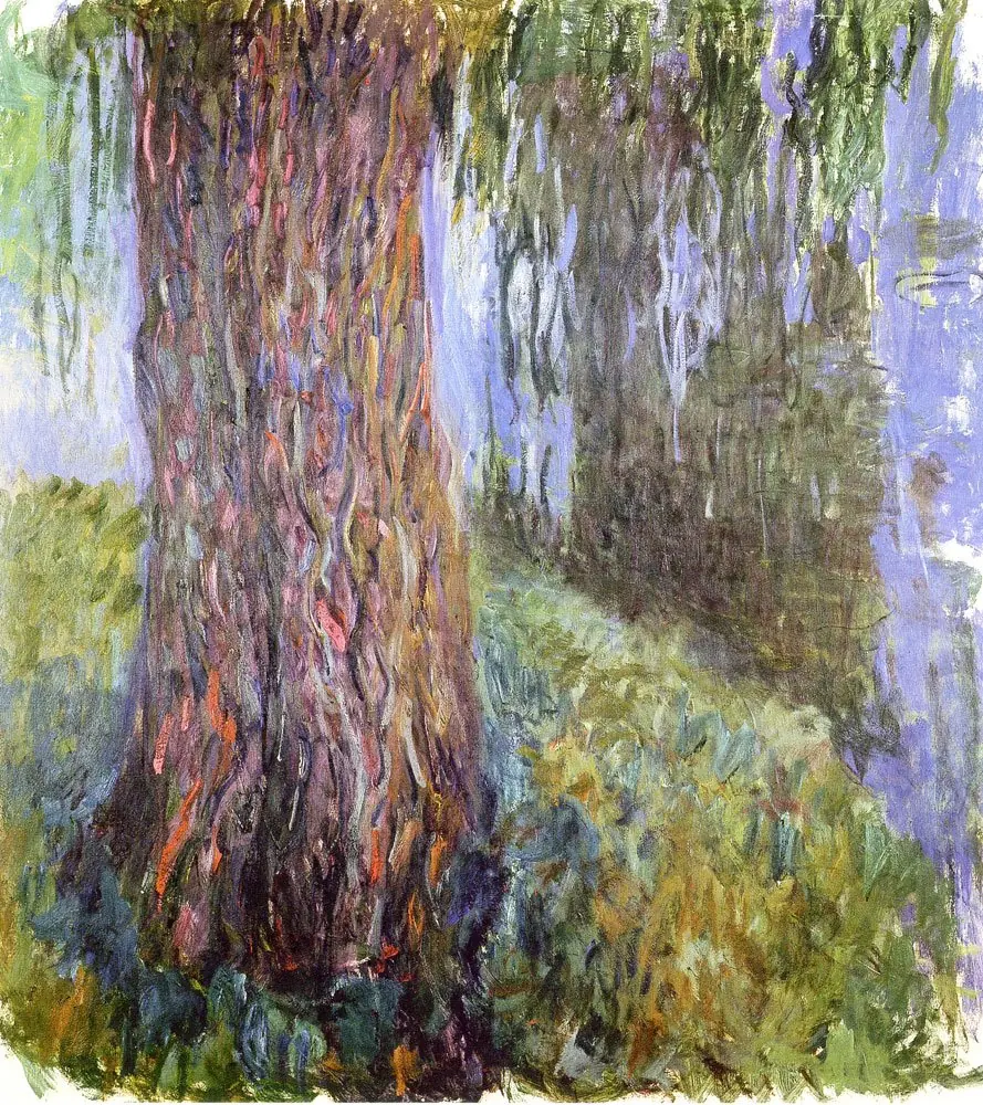 Saule pleureur et bassin aux nymphéas (Wildenstein 1848), by Claude Monet
