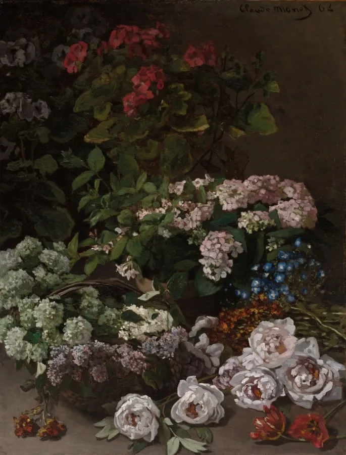 Spring Flowers, by Claude Monet, unspecified, 1864