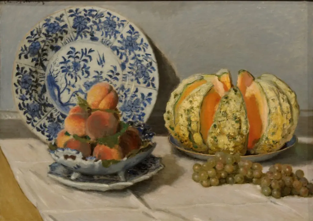 Still Life with Melon, by Claude Monet