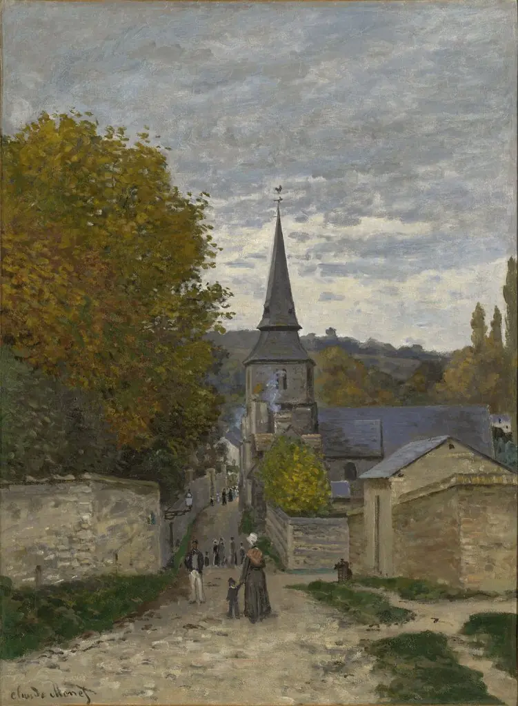 Street in Sainte-Adresse, by Claude Monet