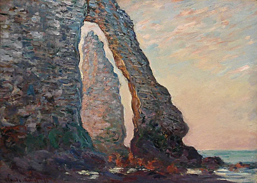 The Aiguille through the Porte d'Aval