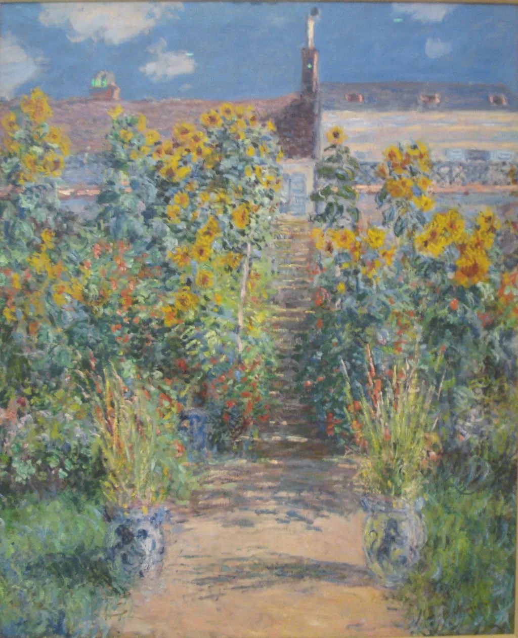 The Artist’s Garden at Vétheuil, by Claude Monet, oil, 1891