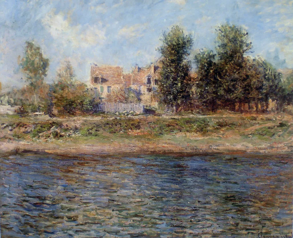 The Bank of the Seine, by Claude Monet, oil, 1890