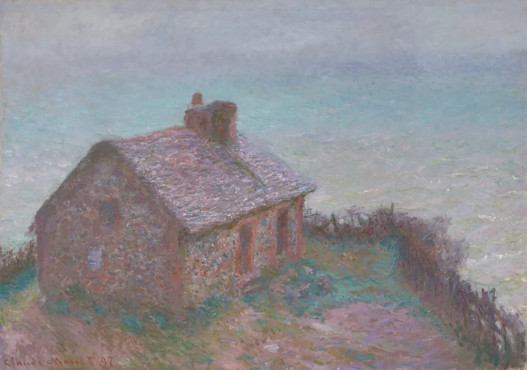 The Customs House at Varengeville, by Claude Monet, oil, 1897
