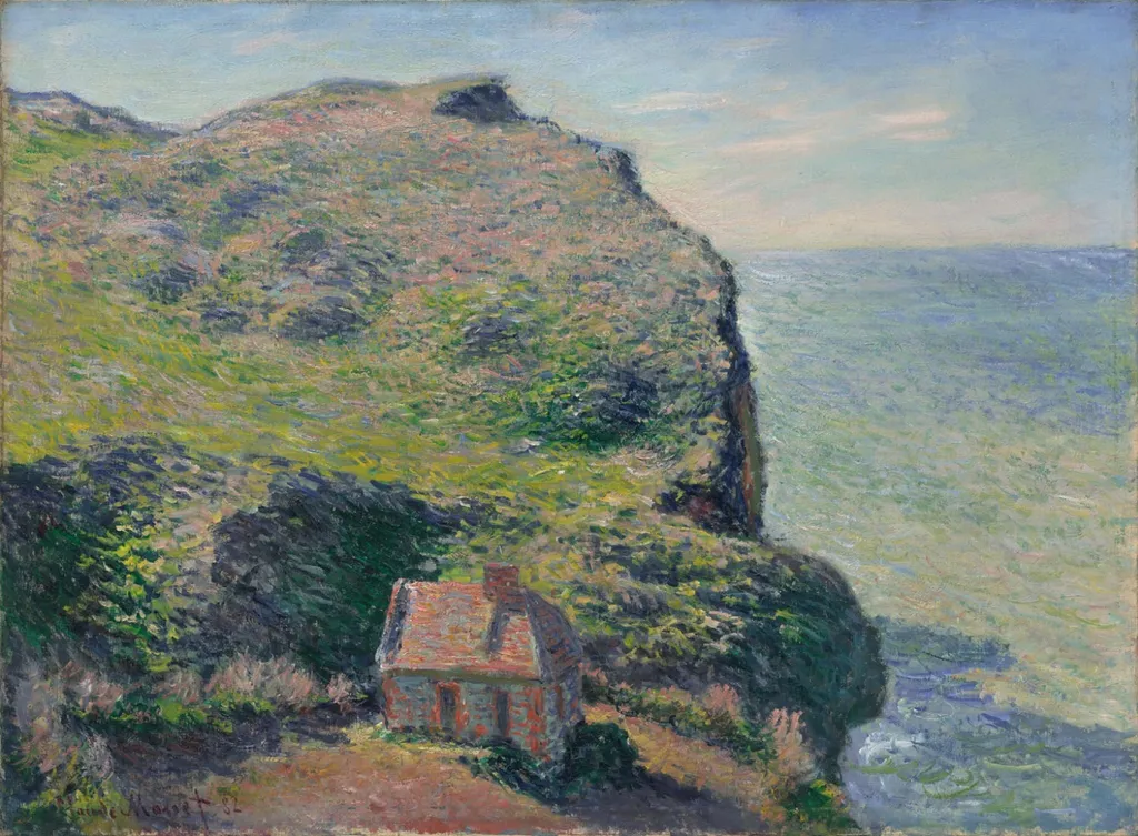 The Customs House, Varengeville, by Claude Monet, oil, 1892