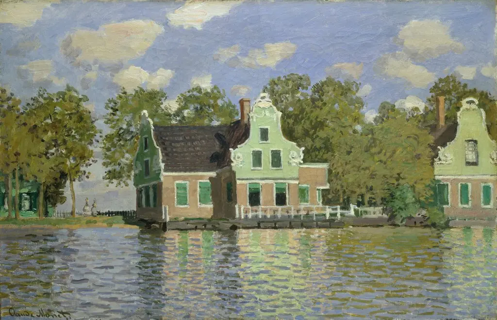 The House on the River Zaan in Zaandam, by Claude Monet, 1871