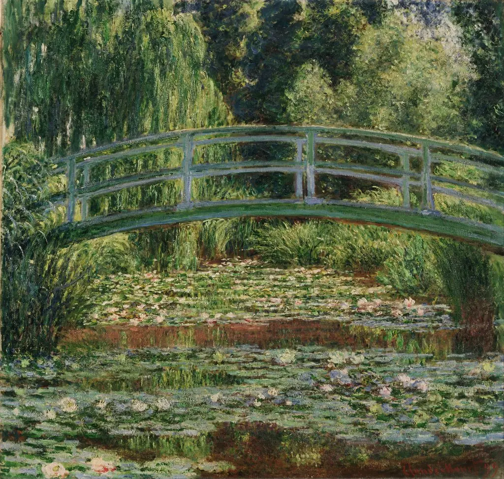 The Japanese Footbridge and the Water Lily Pool, Giverny, by Claude Monet