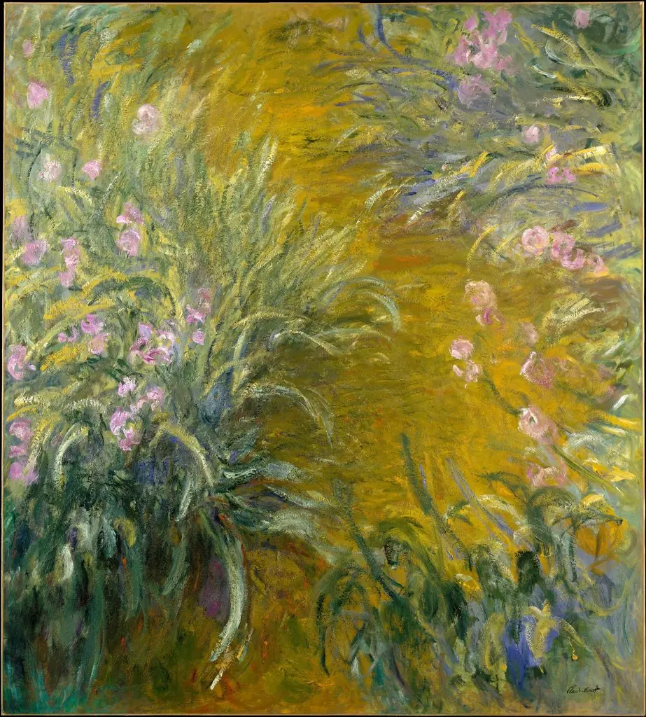 The Path through the Irises, by Claude Monet