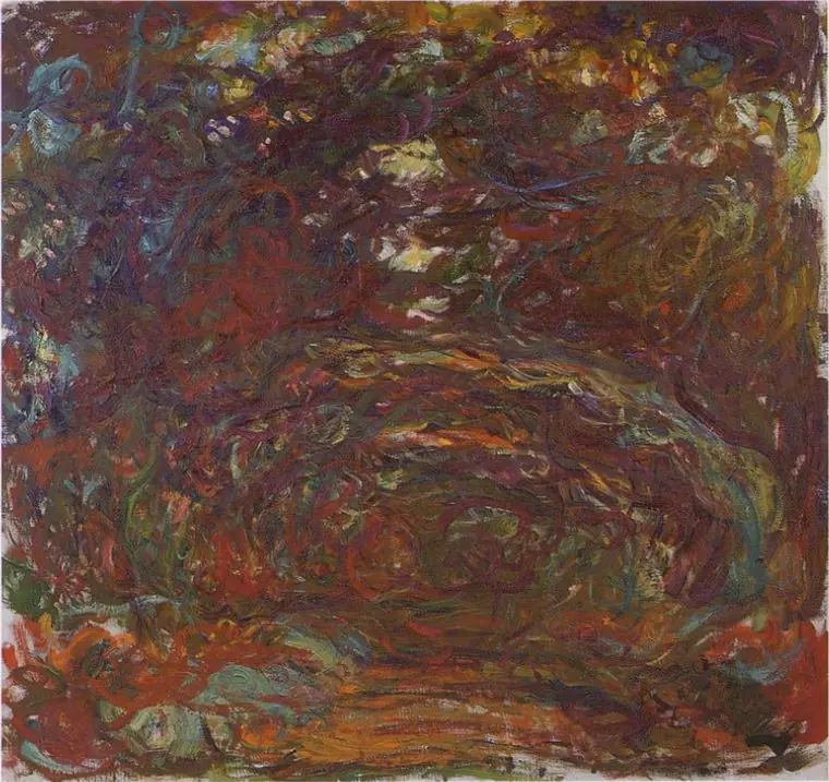 The Path under the Rose Trees, by Claude Monet