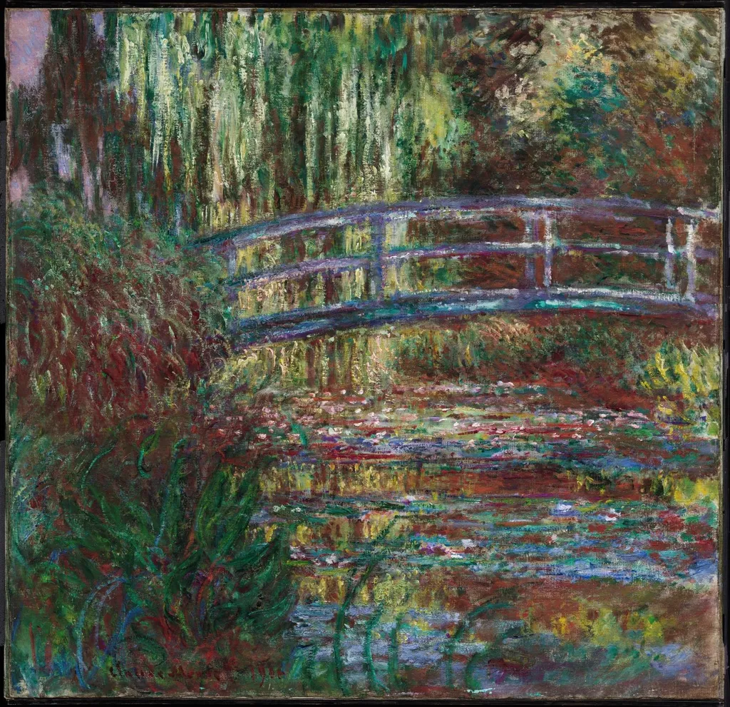 The Water Lily Pond, by Claude Monet, oil, 1900