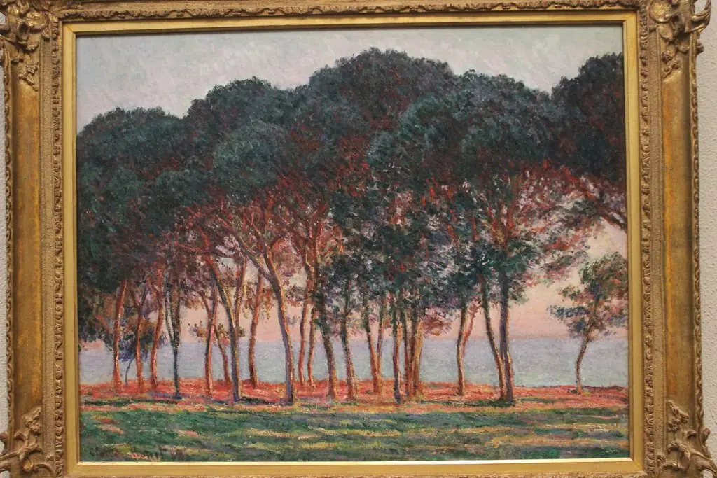 Under the Pines, Evening, by Claude Monet