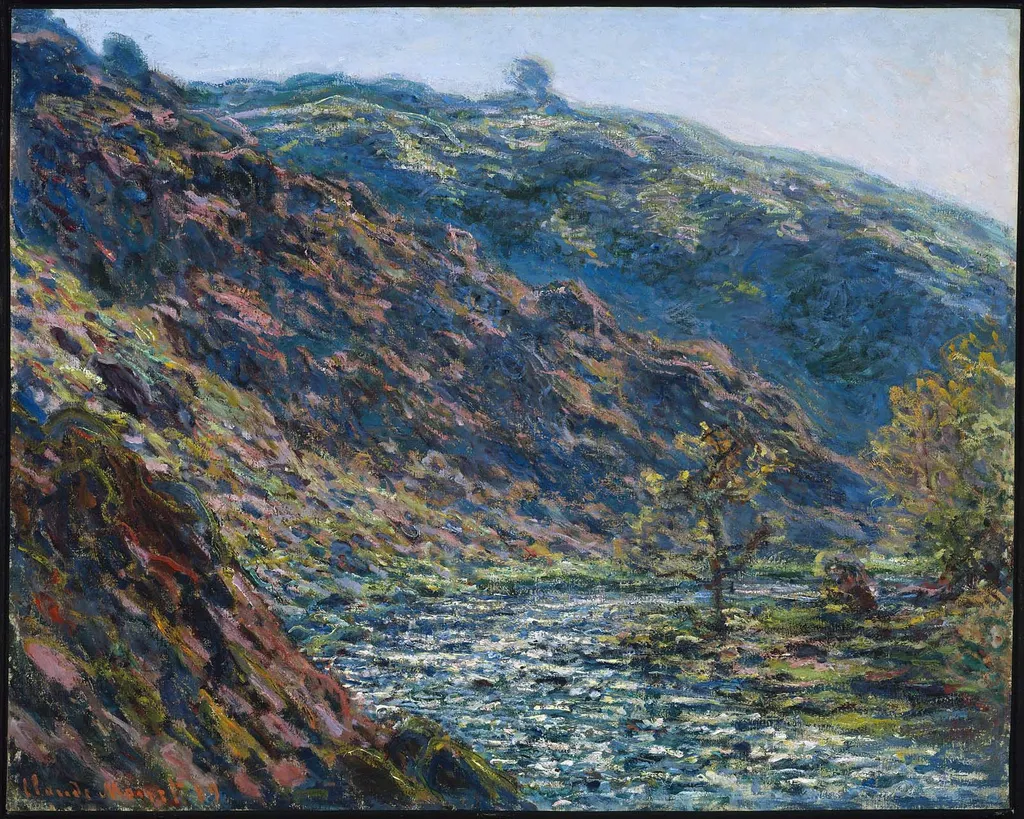 Valley of the Petite Creuse, by Claude Monet, oil, 1895