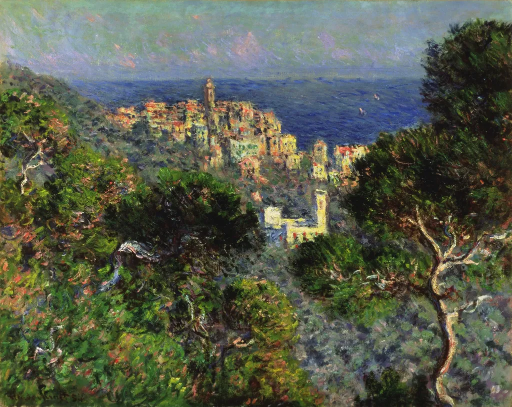 View of Bordighera, by Claude Monet, oil, 1892