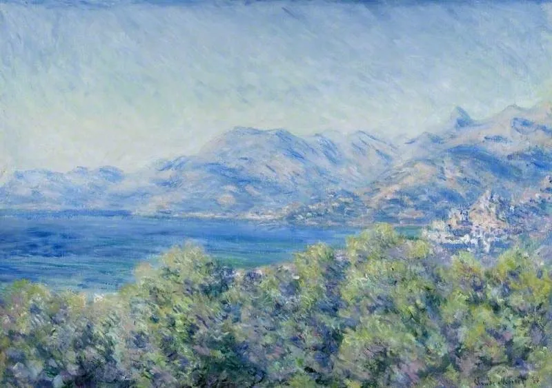 View of Ventimiglia, by Claude Monet, oil, 1892