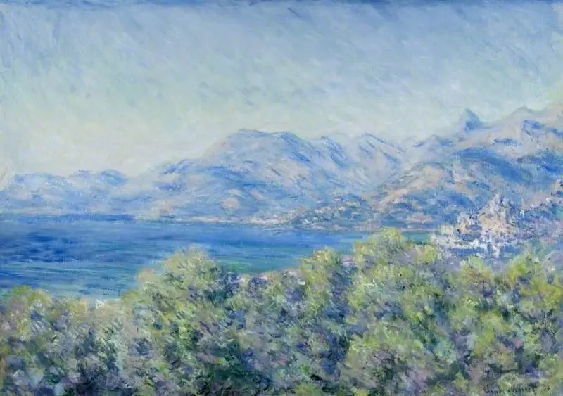 View of Ventimiglia, by Claude Monet