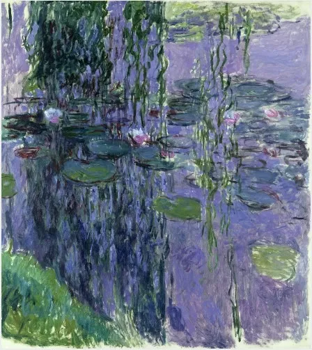 Water-Lilies, by Claude Monet, oil, 1917