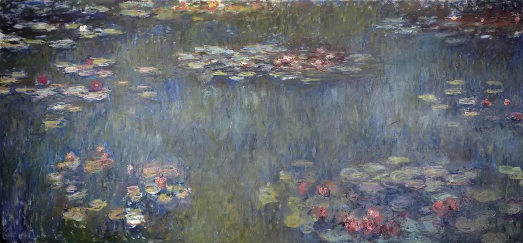 Waterlilies Pond, Green Reflection, by Claude Monet
