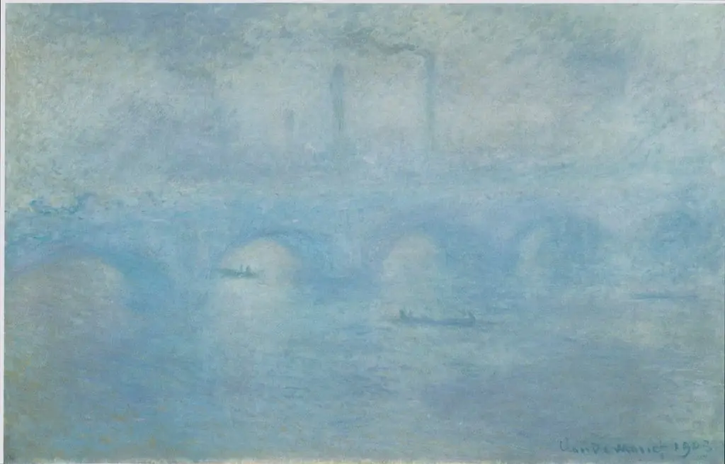 Waterloo Bridge. Effect of Fog, by Claude Monet