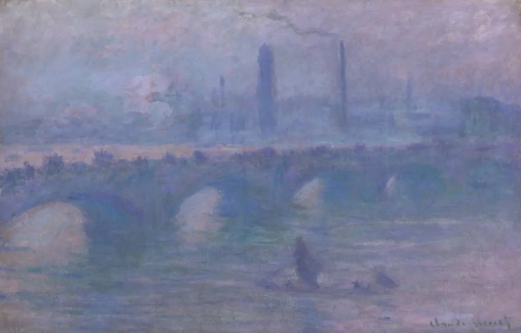 Waterloo Bridge, Morning Fog, by Claude Monet