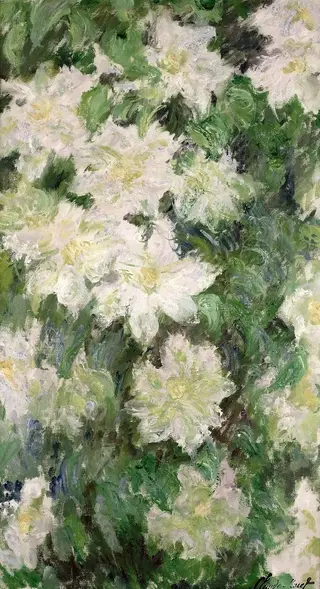 White Clematis, by Claude Monet, 1894
