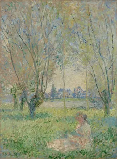 Woman Seated under the Willows, by Claude Monet