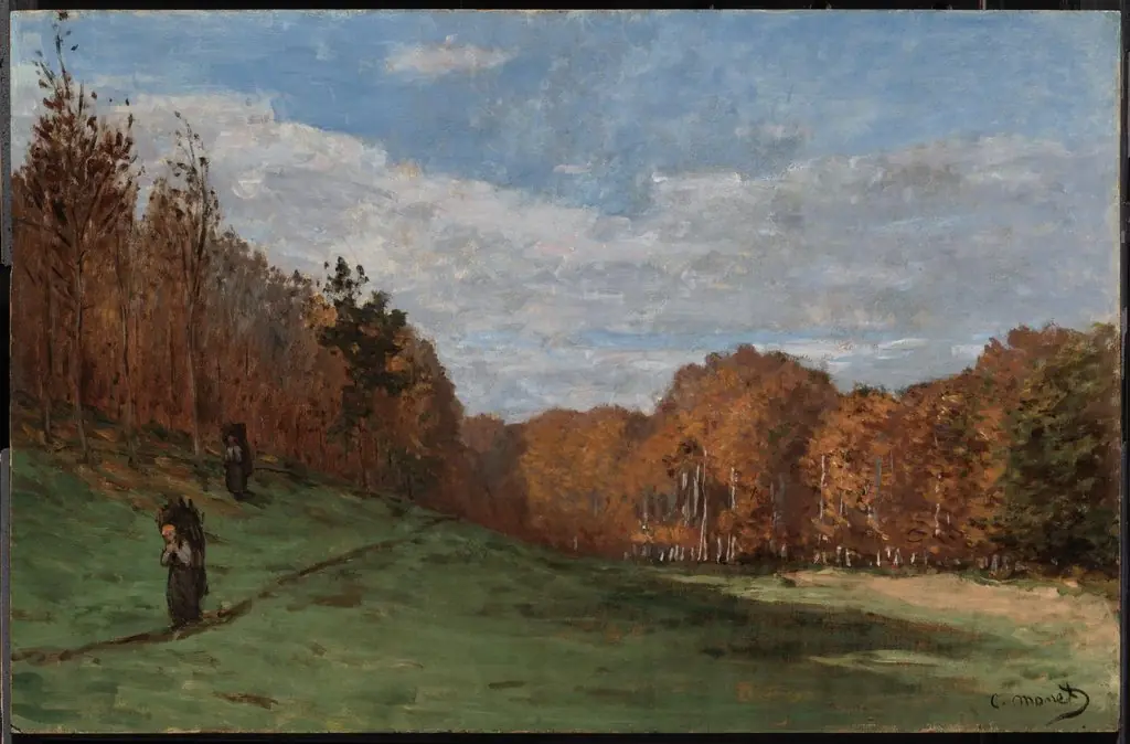 Woodgatherers at the Edge of the Forest, by Claude Monet