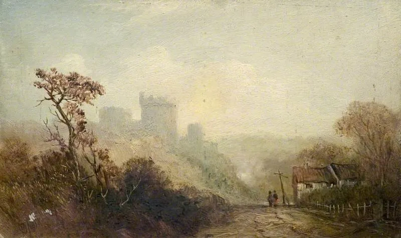 Castle Landscape*, by Claude Thomas Stanfield Moore, unspecified, 1887